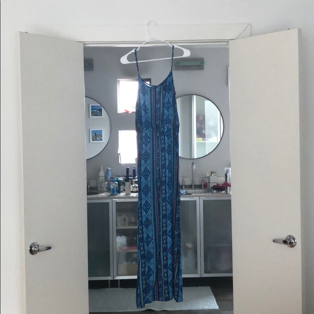 Blue maxi dress